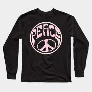 Retro Peace Sign Long Sleeve T-Shirt
